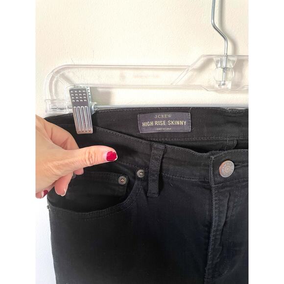 J. Crew High Rise Skinny Jeans Black Size 30 - Picture 3 of 6